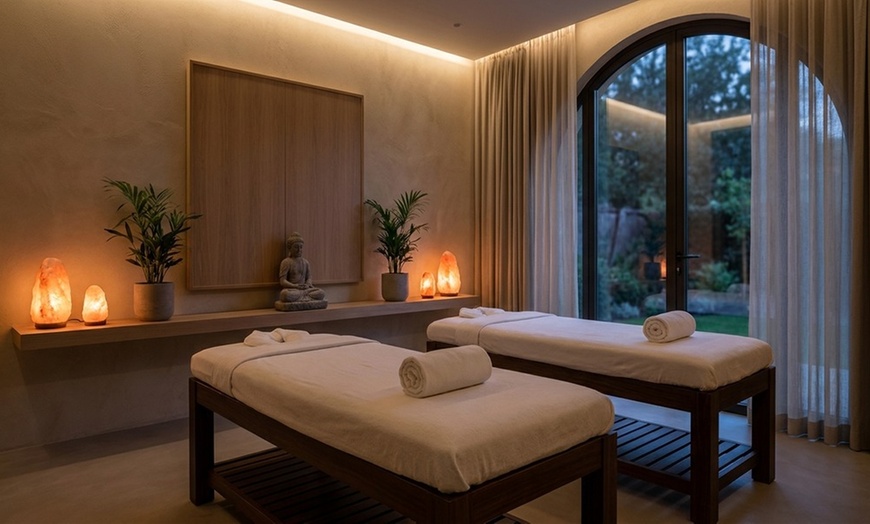 Image 2: 60-Min Couples Swedish Massage, Collagen Hand & Foot Masks, & Facial 