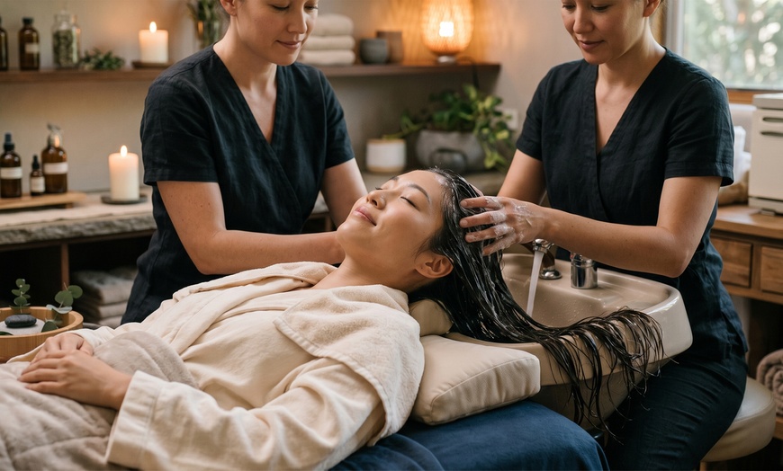 Image 8: One 60-Min Head Spa, Swedish or Deep Tissue Massage or  30-Min Facial 