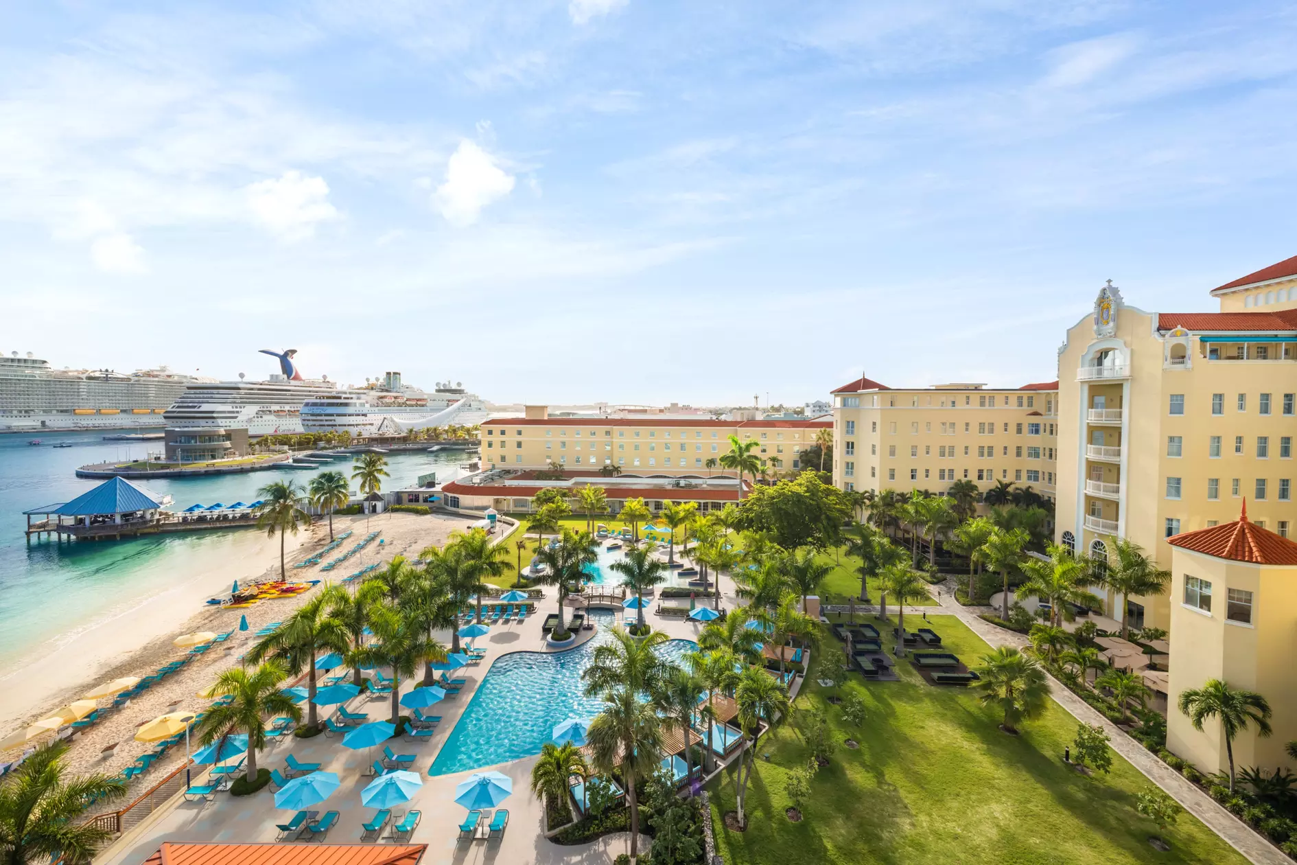 Two oceanfront swimming pools