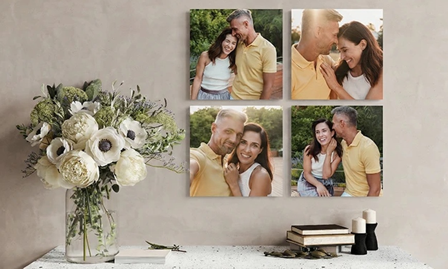 Image 3: Get Puzzle, Photo Tile, Poster, or Keyring Heart with Vibrant Color