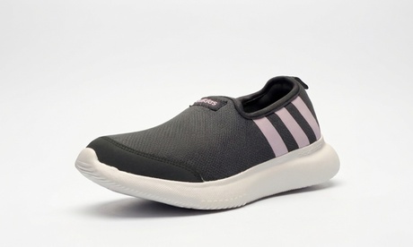 Adidas Grey Adidas Cloudfoam Breeze Womens Slip On Shoes - Size 5