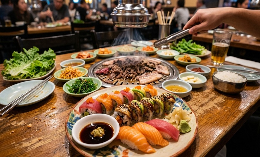Image 4: All You Can Eat Sushi & Korean BBQ - Choose Option A or B!
