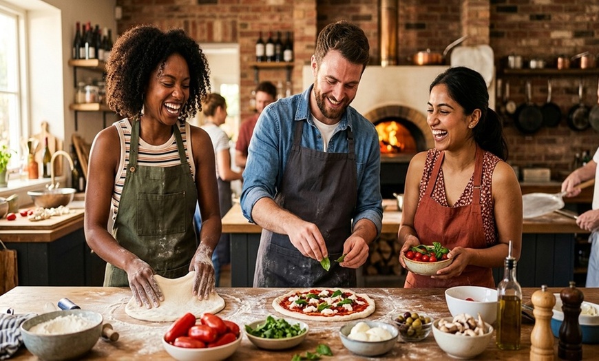Image 2: Learn to make Neapolitan pizza with classes for one, two, or four