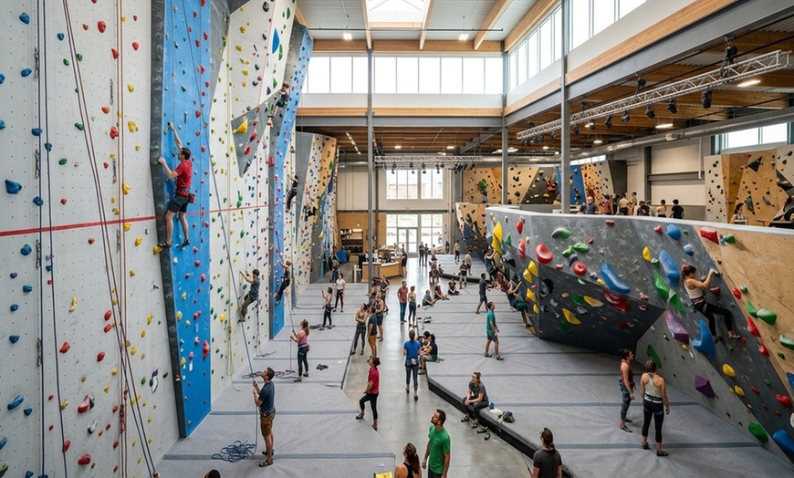 Image 2: Indoor Rock Climbing & Bouldering - Conquer New Heights in the Midwest