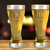Image 2: Up to 45% Off Personalized Pilsner Glasses