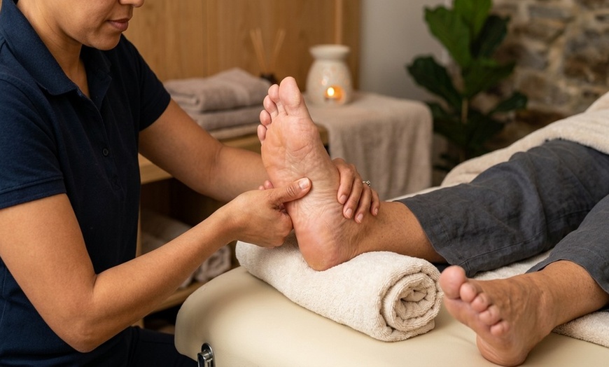 Image 3: 50-Min Relaxation Massage with Hot Stones or 60-Min Foot Reflexology
