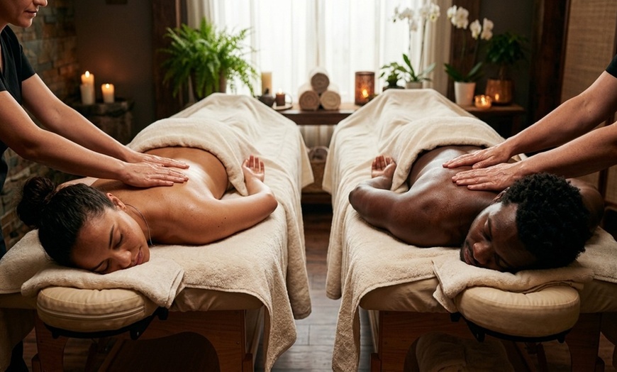Image 3: Escape to Relaxation: 55-Minute Couples Massage for Two or 50-minute Deep Tissue or Swedish Massage. Save Up to 34%