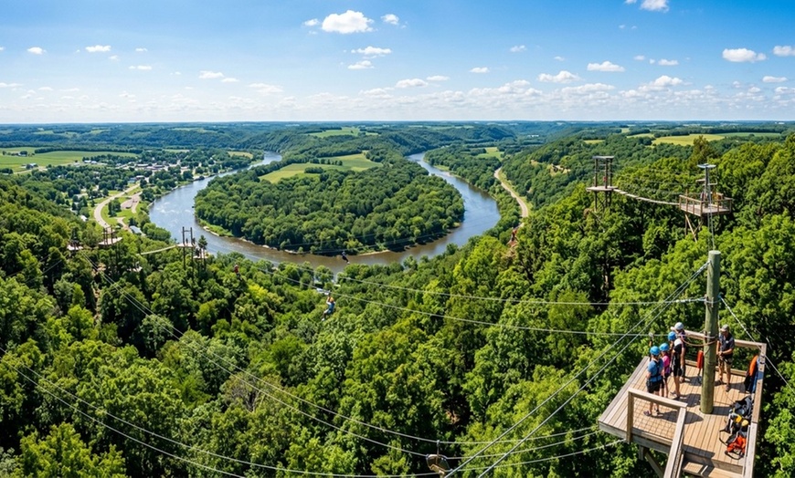 Image 2: 14-Line Zipline Canopy Tour at Minnesota River Valley