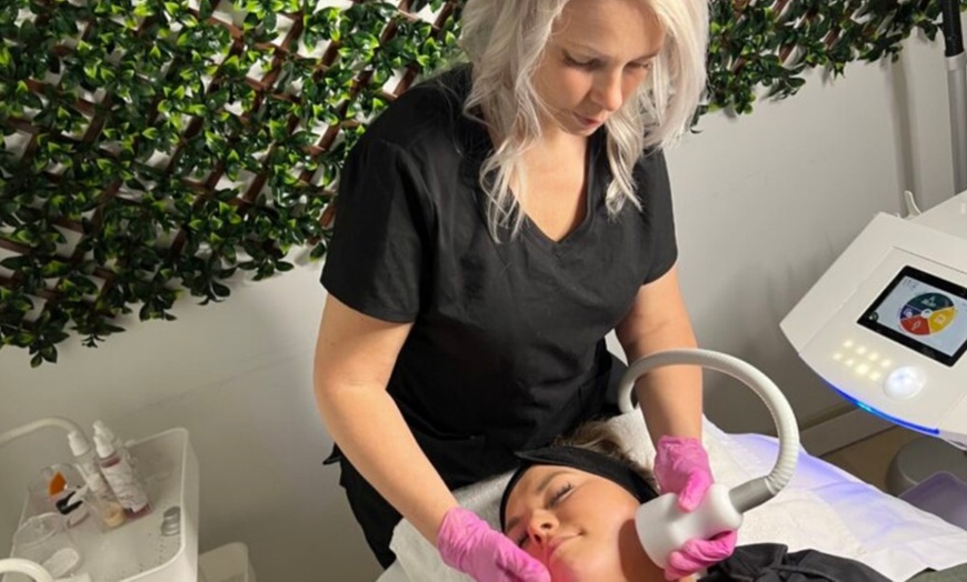 Image 4: Enjoy Butt Naked PGH's 60-minute facial with light therapy or enzyme peel, offering up to 30% off for glowing skin