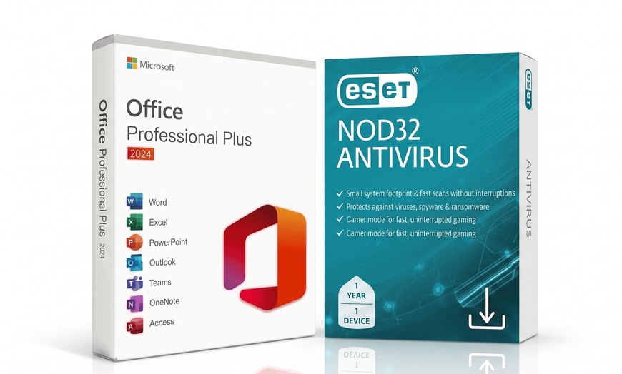 Image 2: Microsoft Office 2024 Professional Plus & ESET NOD32 Antivirus 1-Year