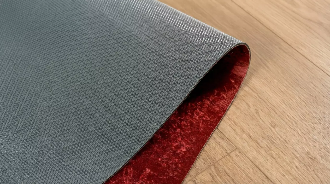 Polyester loper met fluweeleffect