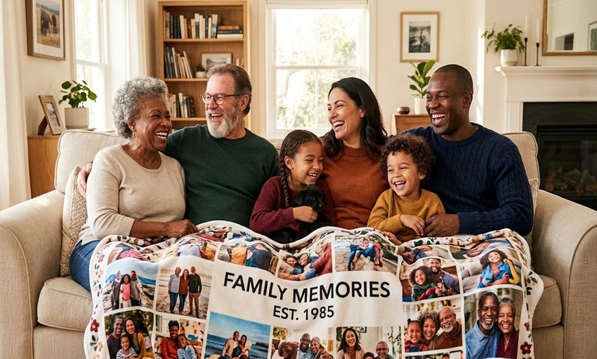 Image 2: Custom Photo Blankets: Standard Fleece or Premium Plush