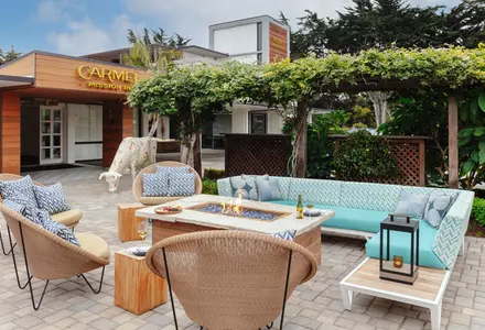 Courtyard fire pits