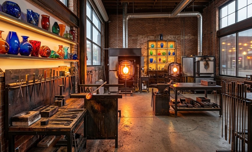 Image 5: Explore Your Creativity at Slow Burn Glass: Wine, Beer Glass-Blowing, Traditional Vase, or Floppy Bowl. Save Up to 50%