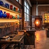 Image 5: Explore Your Creativity at Slow Burn Glass: Wine, Beer Glass-Blowing, Traditional Vase, or Floppy Bowl. Save Up to 50%
