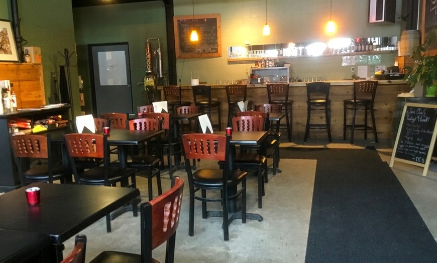 Image 3: Distillery tours and tastings for 2 or 4 with Red Cedar Spirits rocks glasses