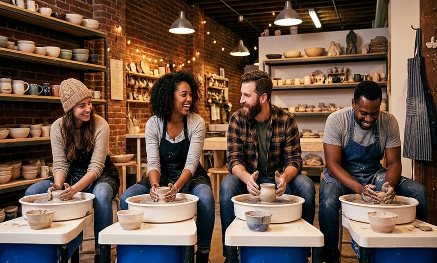 Image 2: Learn pottery skills with Weeknight Wheel Throwing Class for 1 