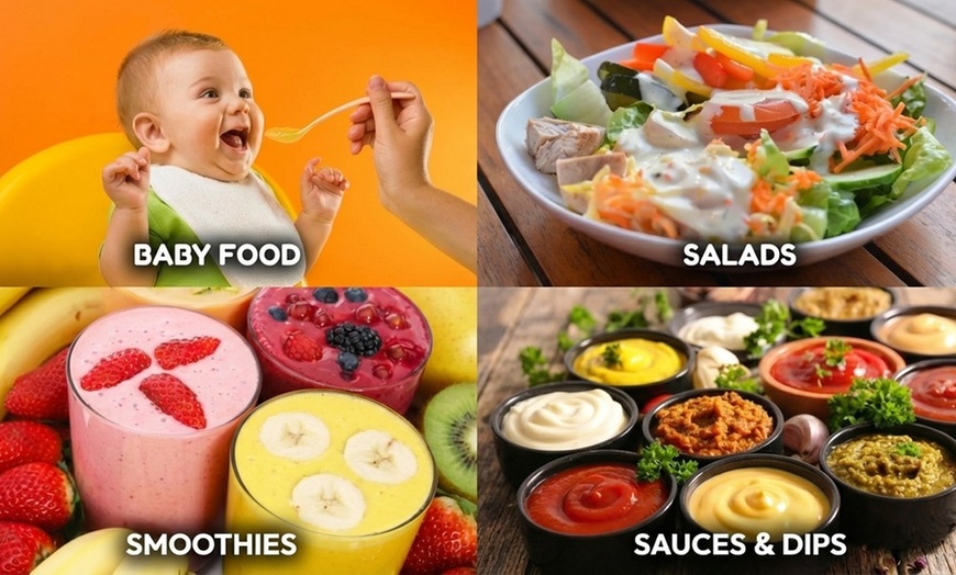 Image 6: Robot multifonction Comfy Nest 3 en 1 avec 2 bols de 3 L, 200 W