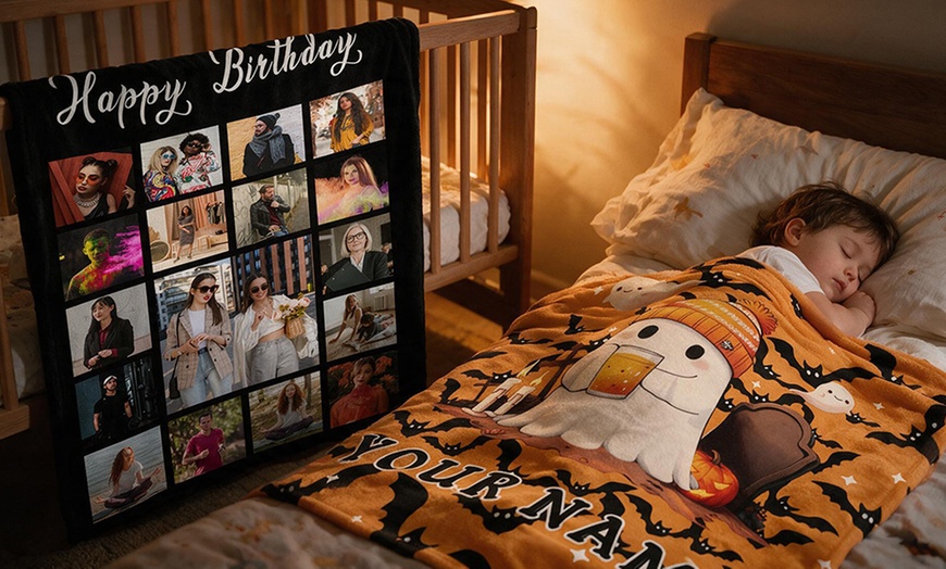 Image 2: Custom Photo Blankets from Justyling (Up to 91% Off)