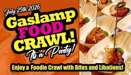 Crawl Tasting Pass! for One Person: Saturday, July 25  •  2 PM - 5:30 PM - Gaslamp Quarter Crawl, San Diego