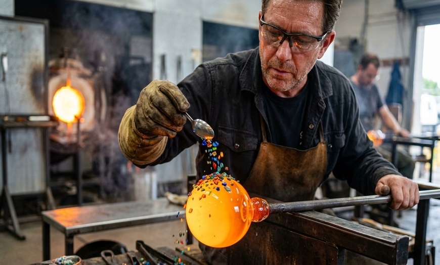 Image 5: Glass-Blowing, Wine or Beer Glass-Blowing, or Traditional Vase & More