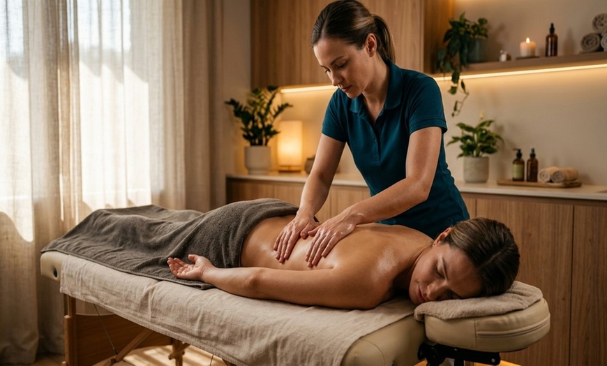Image 2: 45-, 60-, 75-Minute Deep Tissue or Swedish Massage with Aromatherapy & Hot Towel or Foot Scrub (Up to 31% Off)