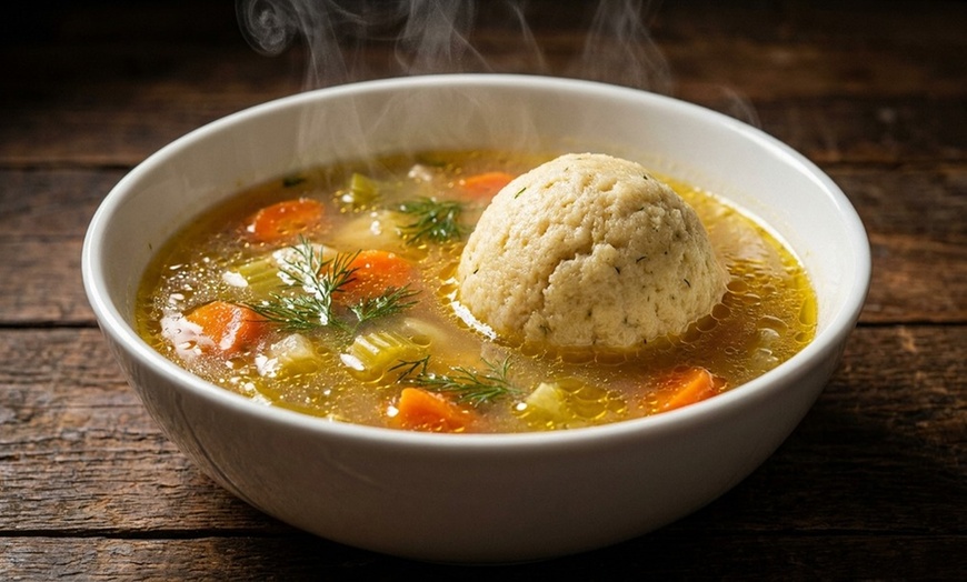 Image 6: Enjoy a Kosher Sandwich, Soup, and Soda for Takeout Any Day