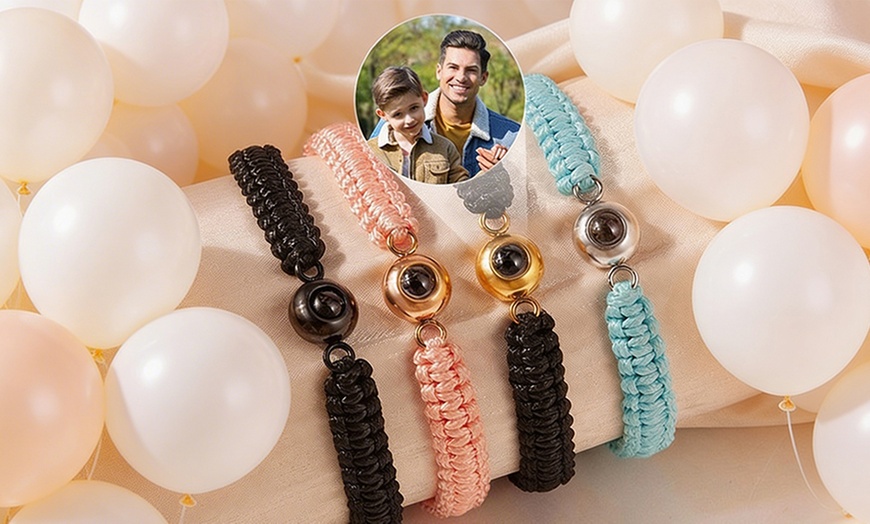 Image 6: Custom Photo Projection Bracelet, 1 or 2 (Up to 75% Off)