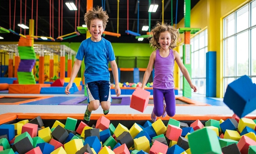 Image 2: Bounce into 10,000 Sq Ft of Fun Adventure: All-Day Passes for Two