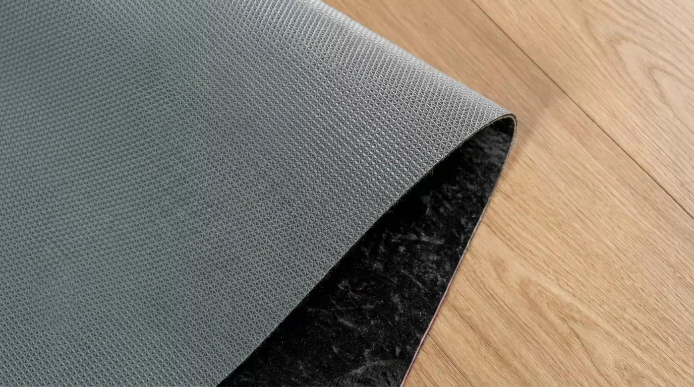 Polyester loper met fluweeleffect