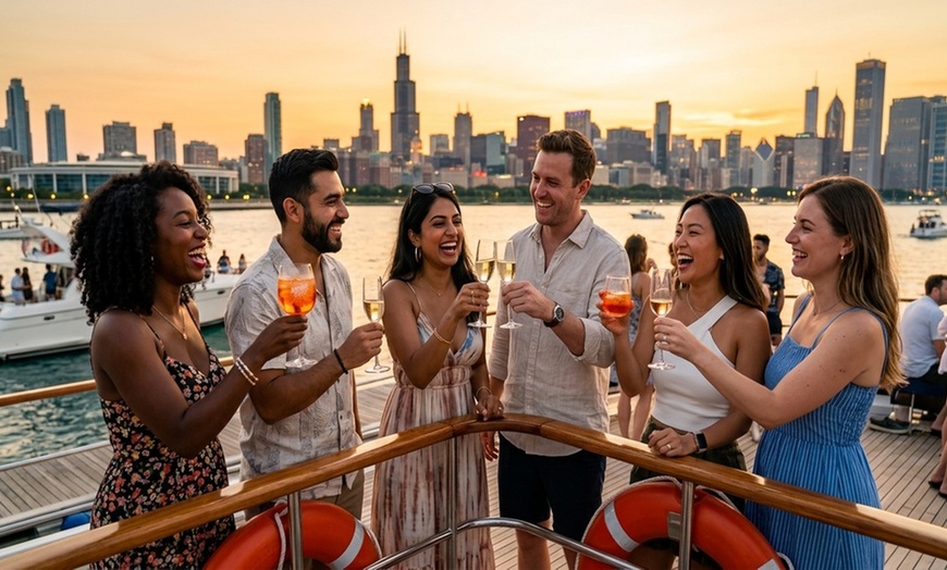 Image 4: Private Yacht Cruise: Chicago River or Lake Michigan for 7 Guests