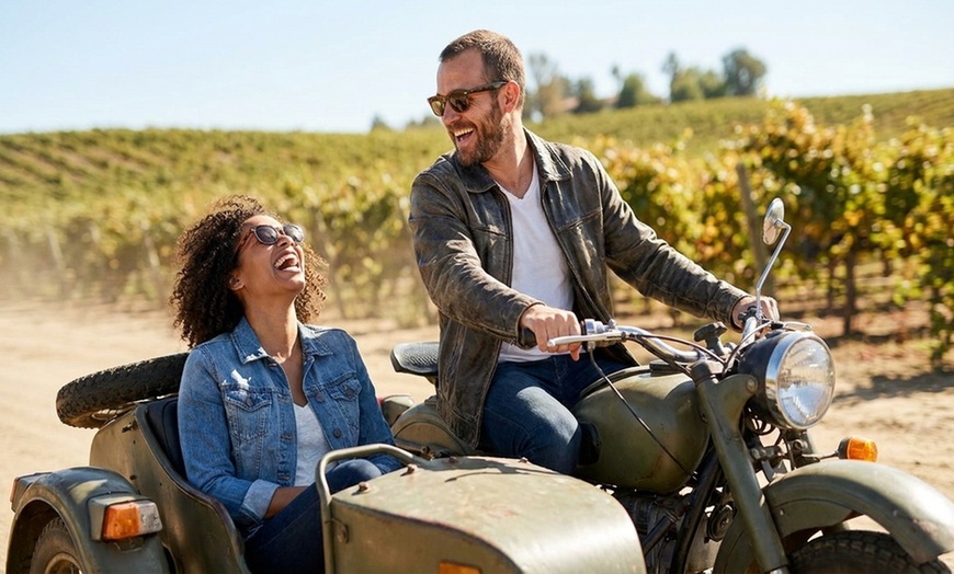 Image 4: 2.5 Hours Vintage Motorcycle Sidecar Scenic Wine Tour for 2, 4, or 6