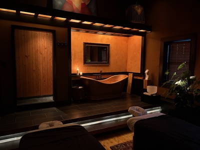 Getaway Spa Package with 50-Minute Couples Massage with 50-Minute Spa Time in The Tent Suite - The Little Red Day Spa