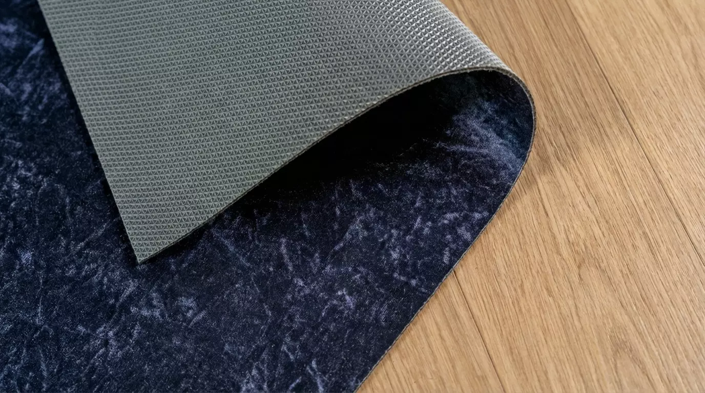 Polyester loper met fluweeleffect