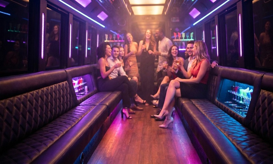 Image 2: Luxury Party Bus Club Crawl for 1, 2, or 4 People with Club Entry