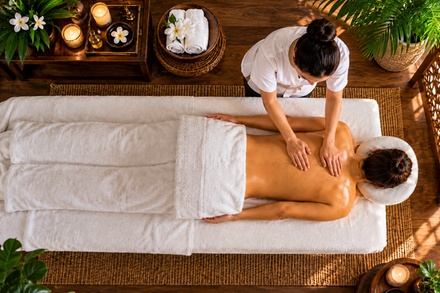 60-minute Body Massage Free Essential Oil, Hot Herbal Compress & Eye Mask - Warm Hour Massage and Wellness