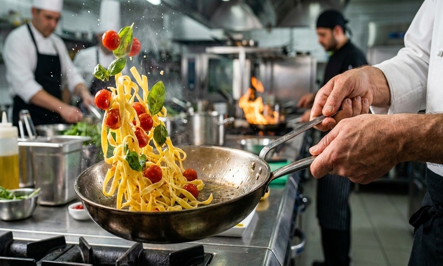 Image 2: Italian Meals for Two with Pasta, Garlic Bread, and Salad