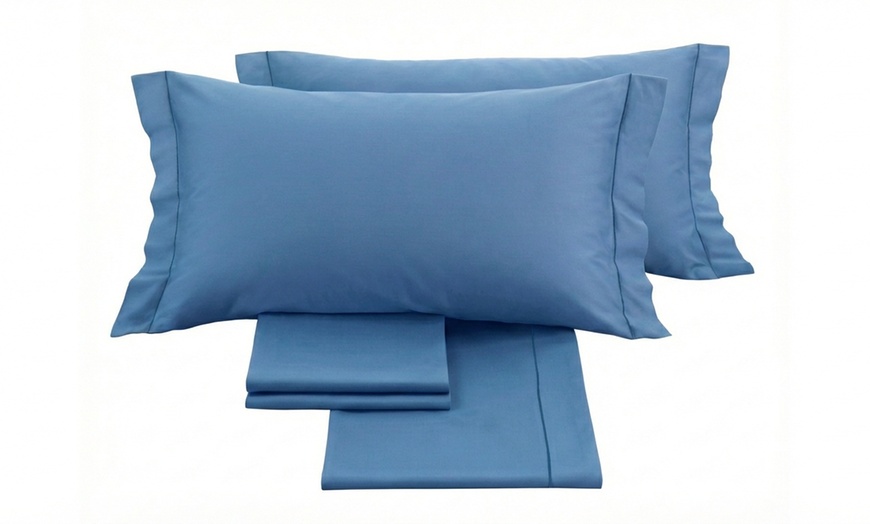 Image 20: Completo lenzuola matrimoniale in raso 60/60