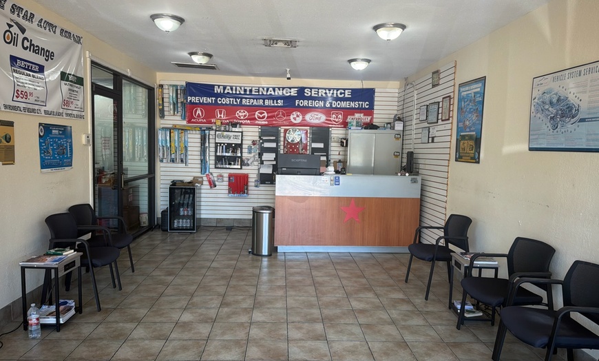 Image 2: Oil Change & A/C Check or Wheel Alignment for Smooth Driving