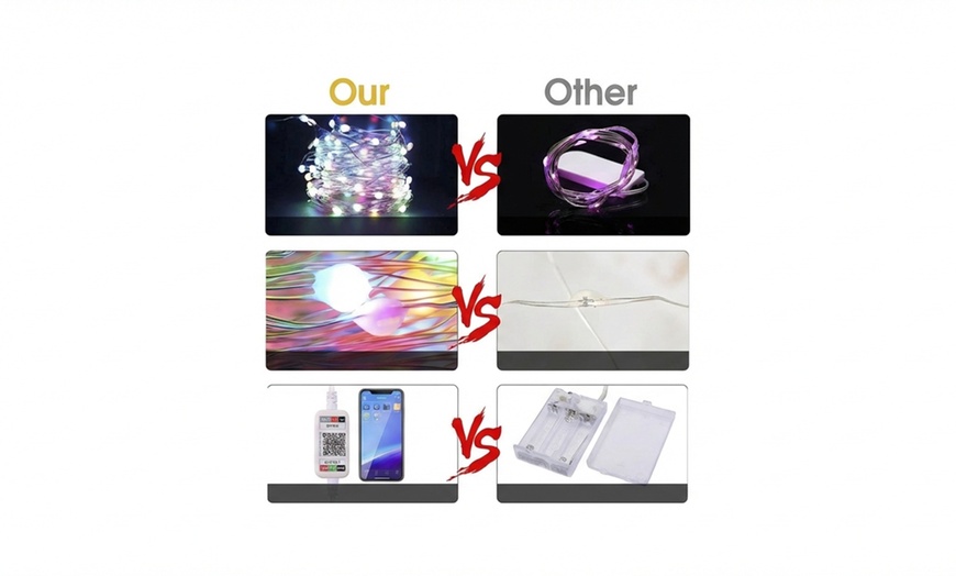 Image 4: Striscia 100 LED RGB