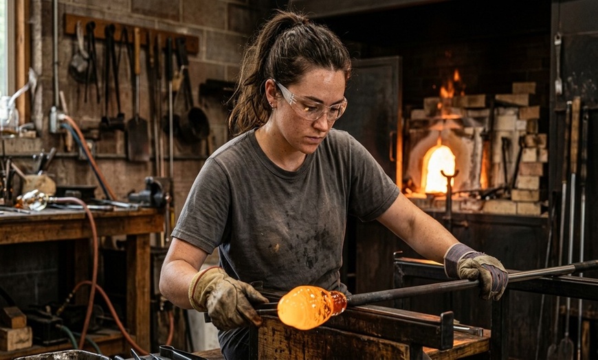 Image 8: Craft Your Own Blown Glass Pumpkin in a Hands-On Workshop