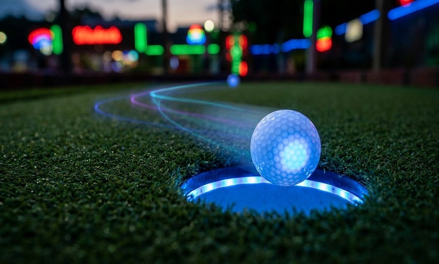 Image 2: Puttshack Mini Golf Deals & Discounts - Tech Golf for 2 or 4