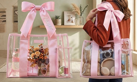 2 Personalized Jelly Tote Bags | Shipping Not Included - Justyling
