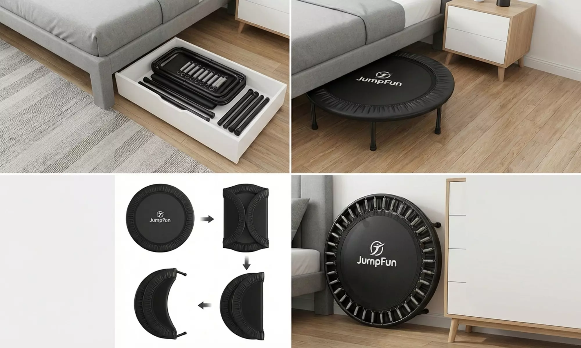 Mini fitness trampoline Jump4Fun