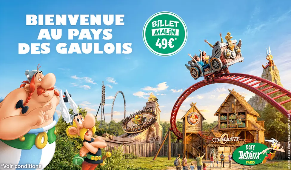 1 entrée adulte ou enfant au ''Parc Astérix'' : 31 août 2026