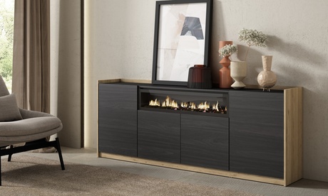 groupon Buffet SANS cheminée Beige, Black
