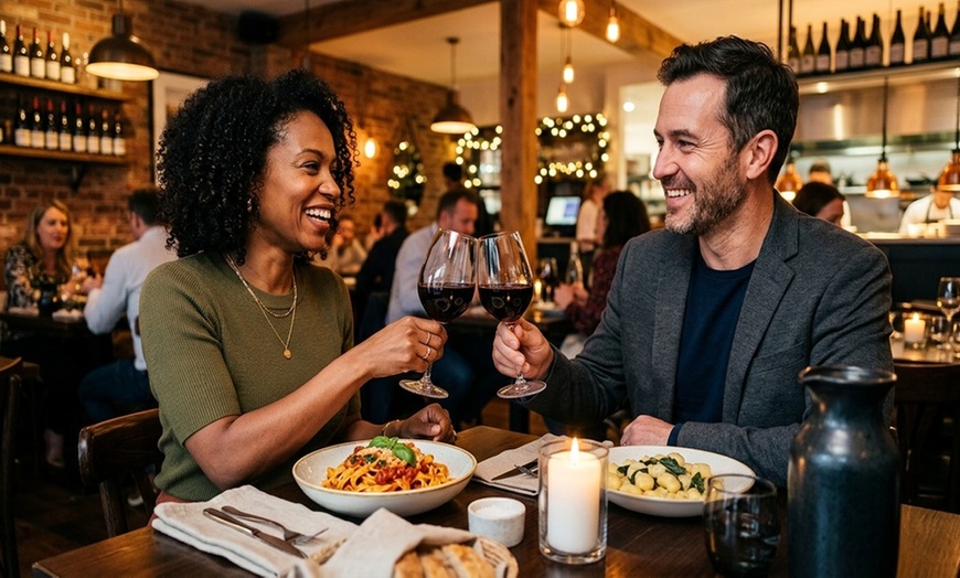 Image 3: Explore Cassariano Italian Eatery's vouchers for dine-in or take-out, offering up to 28% off on authentic Italian flavors.