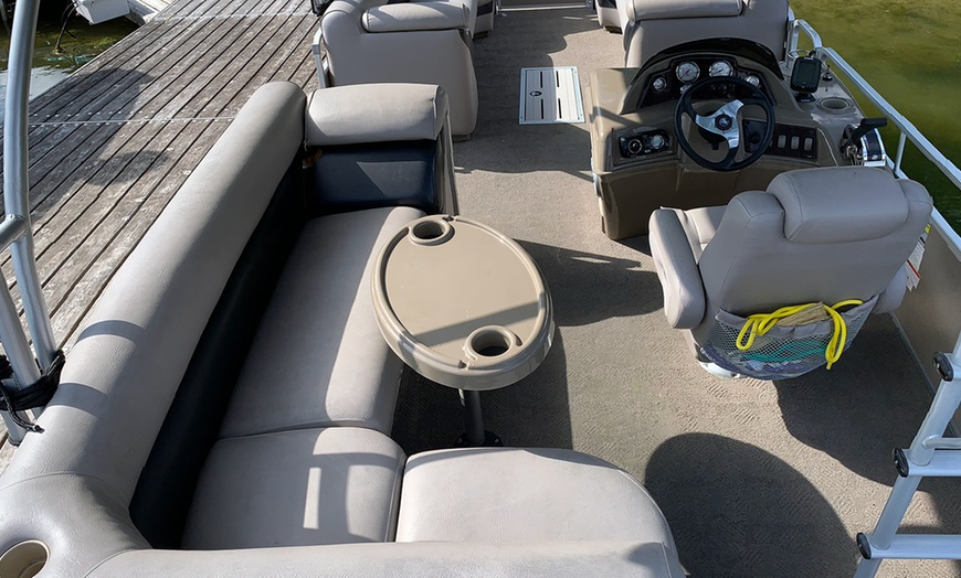 Image 8: 8-Hour Double or Single Decker Pontoon Rental - Up to 15 People