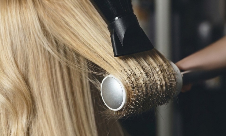 Image 2: Fresh Haircut, Single Process Color, or Highlights with Wash & Blowout