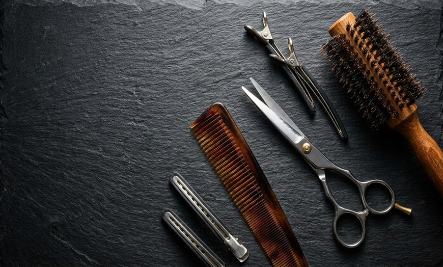 Image 3: Transform Your Look with a Haircut and Highlight Combo